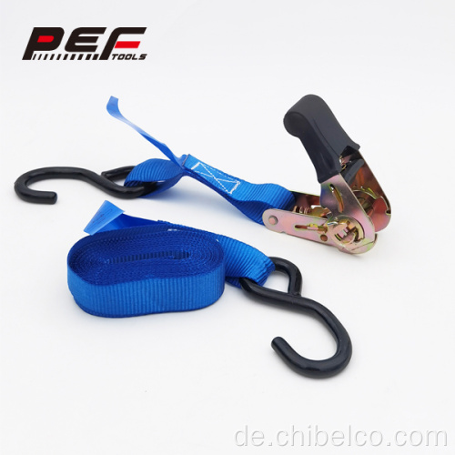 1inch 15 Ratchet Tie Down mit Gummimaterial